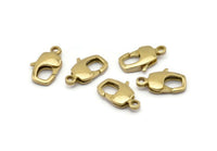 Brass Parrot Clasp, 10 Raw Brass Huge Lobster Claw Clasp (19.7x9.8mm) Bs-1227--n0591