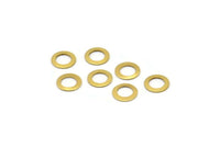 7mm Ring Connectors - 250 Raw Brass Ring Connectors (7mm) Brs 297 ( A0183 )