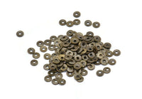 Middle Hole Connector, 250 Antique Brass Round Middle Hole Connector, Findings (3mm) K014
