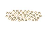 3mm Jump Ring - 1000 Raw Brass Jump Rings (3mm) A0395