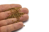 Tiny Spacer Bead, 500 Raw Brass Spacer Rondelle Beads for Leather, Bracelets, Ropes (3mm) Y085