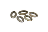 Middle Hole Connector, 50 Antique Brass Oval with 2 Holes And Middle Hole Connector,  (11x7mm)  K074