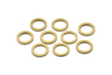 10mm Circle Connectors - 50 Raw Brass Circle Connectors (10x1.2mm) N0439