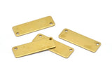 Brass Stamping Blanks, 10 Raw Brass Stamping Blanks (10x30x0.80mm) B0192