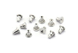 Silver Back Stopper, 500 Silver Tone Aluminium Earring Back Stopper, Ear Nest (5mm)  A0393