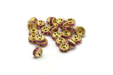 24 Rose Swarovski Rondelle Beads 5mm D0027 Y273