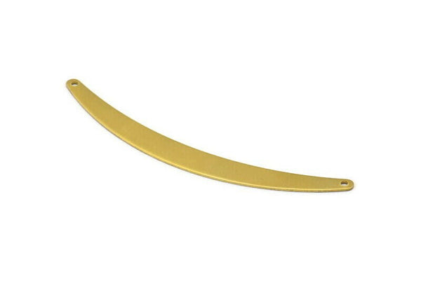 100mm Choker Pendants - 4 Raw Brass Choker Pendants with 2 Holes (100x9x080mm)  Brs 109c (b0042)