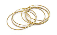 45mm Brass Circle, 10 Raw Brass Circles (45mm) Brs 2081 A0592