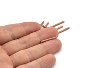 Copper Spacer Beads, 50 Copper Tube Spacer Beads (20x2mm) K189
