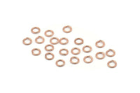 4mm Jump Ring, 500 Rose Gold Tone Brass Jump Rings (4x0.6mm) A0991