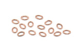 Oval Jump Ring, 250 Rose Gold Tone Brass Oval Jump Rings (6x5x0.8mm) A1048