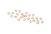 Oval Jump Ring, 500 Rose Gold Tone Brass Oval Jump Rings (4x3x0.5mm) A1030
