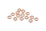 7mm Jump Ring, 100 Rose Gold Tone Brass Jump Rings (7x1.2mm) A1017