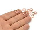 9mm Jump Ring, 100 Rose Gold Tone Brass Jump Rings (9x1.2mm) A1007