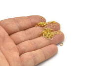 Gold Jump Ring, 500 Gold Tone Brass Jump Rings (4x0.5mm) A1029