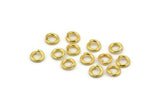 Gold Jump Ring, 100 Gold Tone Brass Jump Rings (6x1.2mm) A1001