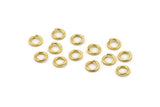 Gold Jump Ring, 150 Gold Tone Brass Jump Rings (6x1mm) A1019