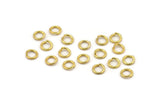 Gold Jump Ring, 150 Gold Tone Brass Jump Rings (6x1mm) A1019