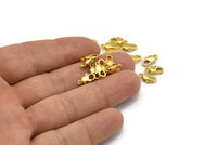 Gold Parrot Clasp, 24 Gold Tone Brass Lobster Claw Clasps (10x5mm) A1036