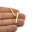 Brass Necklace Bar, 24 Textured Raw Brass Rectangle Blanks, Stamping Blanks (35x3x0.80mm) M02379