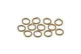 Vintage Brass Jump Ring, 100 Antique Brass Jump Rings (7x0.80mm) ( A0336 )