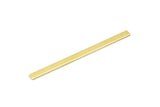 Brass Stick Blank, 12 Raw Brass Stick Blanks, Rectangle Blanks, Stamping Blanks, Necklace Blanks (50x3x0.80mm) M02523