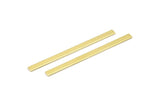 Brass Stick Blank, 12 Raw Brass Stick Blanks, Rectangle Blanks, Stamping Blanks, Necklace Blanks (50x3x0.80mm) M02523
