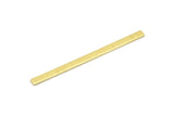 Brass Stick Blank, 12 Textured Raw Brass Stick Blanks, Rectangle Blanks, Stamping Blanks, Necklace Blanks (50x3x0.80mm) M02526