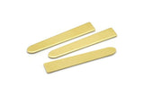 Brass Necklace Bar, 12 Raw Brass Rectangle Blanks, Stamping Blanks (35x6x0.80mm) M02387