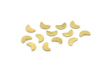 Brass Geometric Blank, 150 Textured Raw Brass Tiny Pizza Slice Blanks, Findings (7x4x0.80mm) M02355