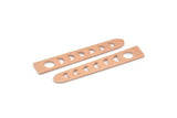 Copper Moon Blank, 24 Raw Copper Moon Phases Stamping Blanks (35x6x5x0.80mm) M02349