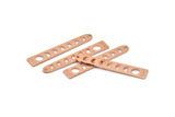 Copper Moon Charm, 24 Raw Copper Moon Charms With 1 Hole (35x6x5x0.80mm) M02351