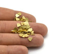 Brass Diamond Blank, 100 Textured Raw Brass Tiny Diamond Shaped Blanks (6x6x0.80mm) M02565