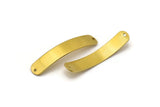 Brass Bracelet Blank, 12 Raw Brass Bracelet Blanks with 2 holes (43x8x0.80mm) A1112