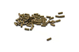 Antique Bronze Spacer Bead, 100 Antique Bronze Tube Spacer Beads (5x2mm) K191