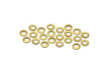 4.5mm Ring Connectors - 500 Raw Brass Ring Connectors   (4.5mm) Brs 298 ( A0182 )