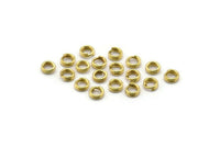 4mm Double Jump Ring - 250 Raw Brass Double Jump Rings , Split Rings (4x0.80mm) A0327