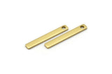 30 Raw Brass Bars (23x3x1mm) BRC 157--A0832