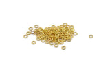 3mmJump Ring - 500 Gold Tone Brass Jump Rings  (3x0.50mm) A0678