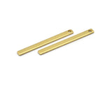 Modest Tiny Jewelry, 30 Raw Brass Bars (35x3x1mm) Brc152--a0830