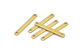 Modest Tiny Jewelry, 30 Raw Brass Bars 2 Holes (28x3x1mm) A0871