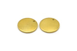 Brass Cabochon Tag, 12 Raw Brass Cabochon Tags, Stamping Tags (20x1.5mm) Y191