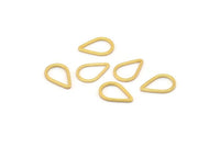 Gold Drop Connector, 25 Gold Plated Brass Drop Connectors (8.5x12.5x0.8mm) BS 1132 Q0130
