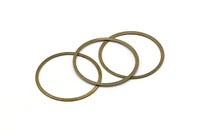 Pirinç Bağlantı Halkası, 50 Antik Pirinç Bağlantı Halkası (31 mm) K036
