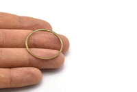 Pirinç Bağlantı Halkası, 50 Antik Pirinç Bağlantı Halkası (31 mm) K036