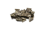 Triangle Spacer Bead, 100 Antique Brass Triangle Bead Caps (7x8mm) Bom 619 K092