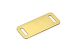 Brass Bracelet Blank, 10 Raw Brass Bracelet Blanks With 2 Holes (35x15x0.80mm) Brass 3515-2 ( A0178 )