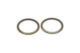 Bohemian Brass Pendant, 20 Antique Brass Connector Rings (19mm) Pen 448 K206