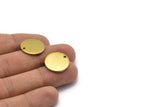 Brass Cabochon Tag, 6 Raw Brass Cabochon Tags, Stamping Tags (18x1.5mm) Y190