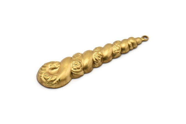2 Vintage Brass Pendant, Charms 50x10 Mm L-14